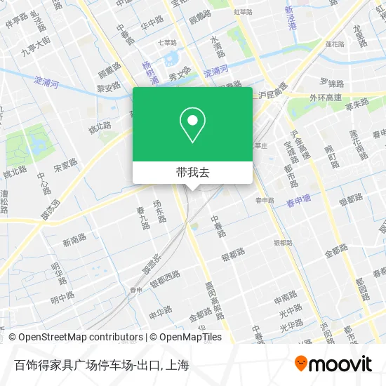 百饰得家具广场停车场-出口地图