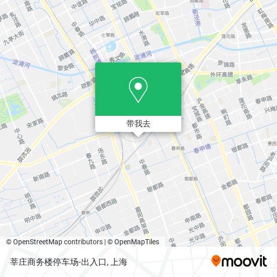莘庄商务楼停车场-出入口地图