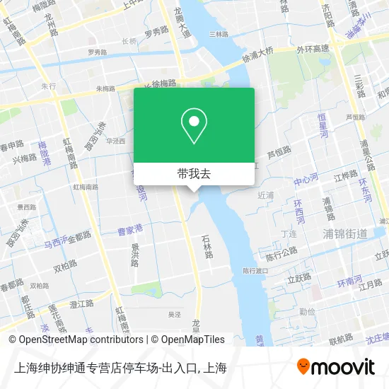 上海绅协绅通专营店停车场-出入口地图