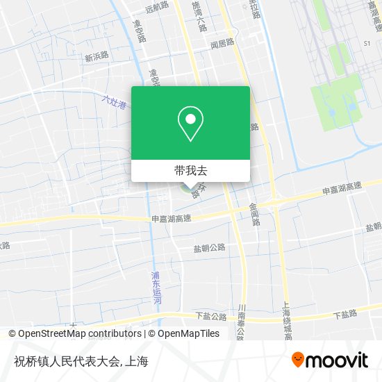 祝桥镇人民代表大会地图