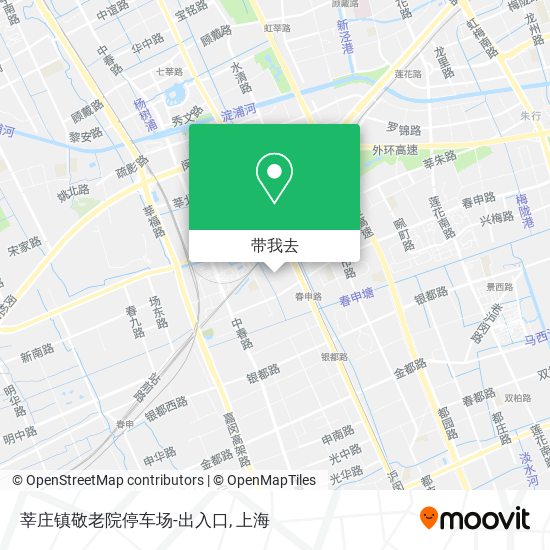 莘庄镇敬老院停车场-出入口地图