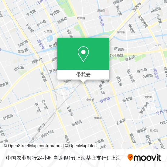 中国农业银行24小时自助银行(上海莘庄支行)地图