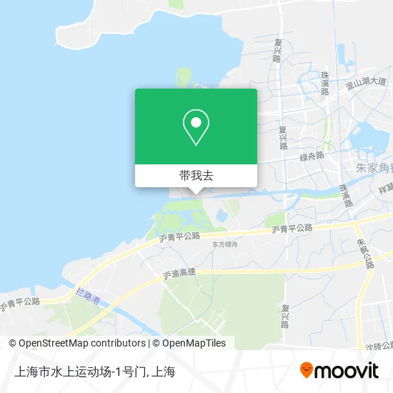 上海市水上运动场-1号门地图