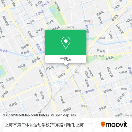 上海市第二体育运动学校(莘东路)-南门地图