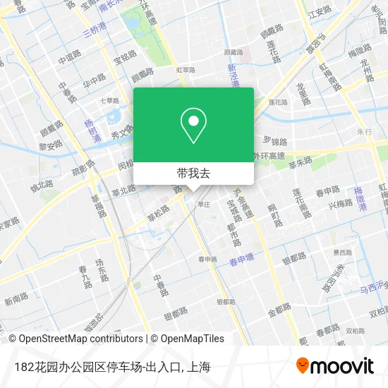 182花园办公园区停车场-出入口地图