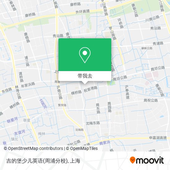 吉的堡少儿英语(周浦分校)地图