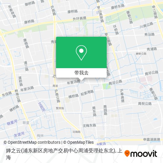 婵之云(浦东新区房地产交易中心周浦受理处东北)地图