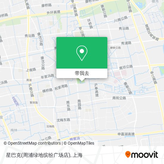星巴克(周浦绿地缤纷广场店)地图