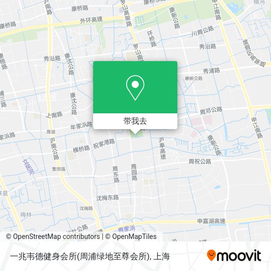 一兆韦德健身会所(周浦绿地至尊会所)地图