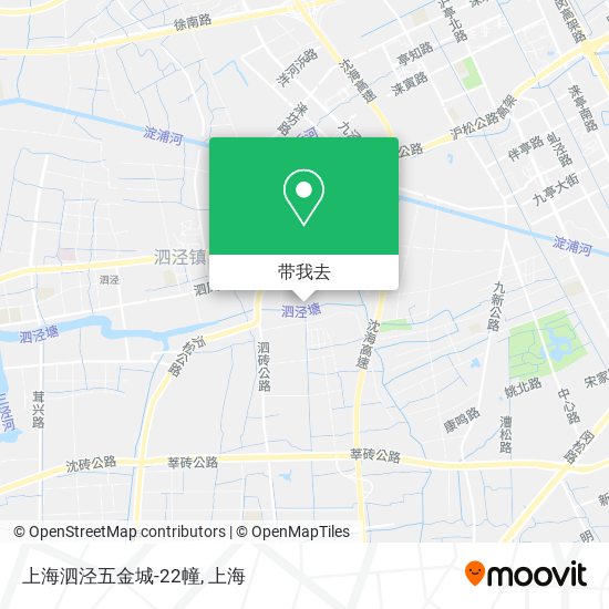 上海泗泾五金城-22幢地图