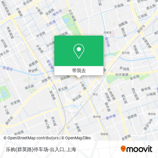 乐购(群英路)停车场-出入口地图