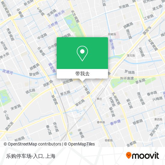 乐购停车场-入口地图
