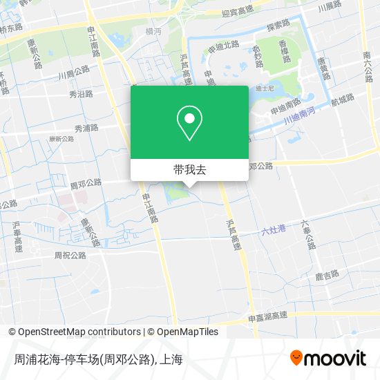 周浦花海-停车场(周邓公路)地图