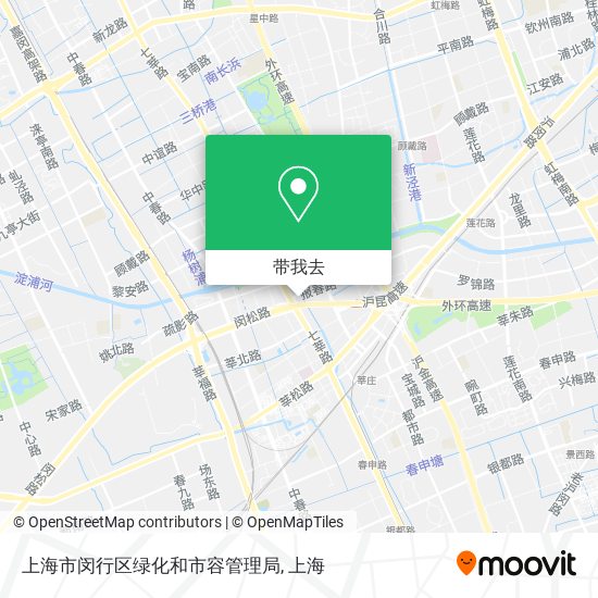 上海市闵行区绿化和市容管理局地图