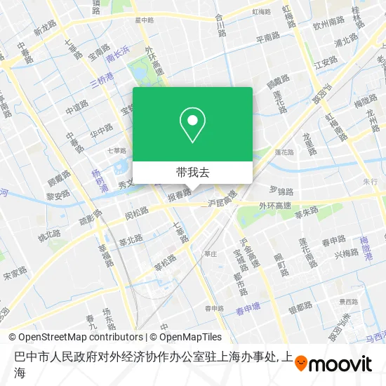 巴中市人民政府对外经济协作办公室驻上海办事处地图