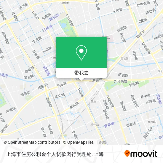 上海市住房公积金个人贷款闵行受理处地图