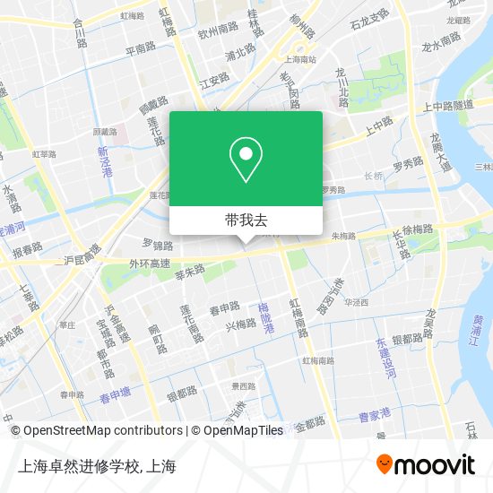 上海卓然进修学校地图