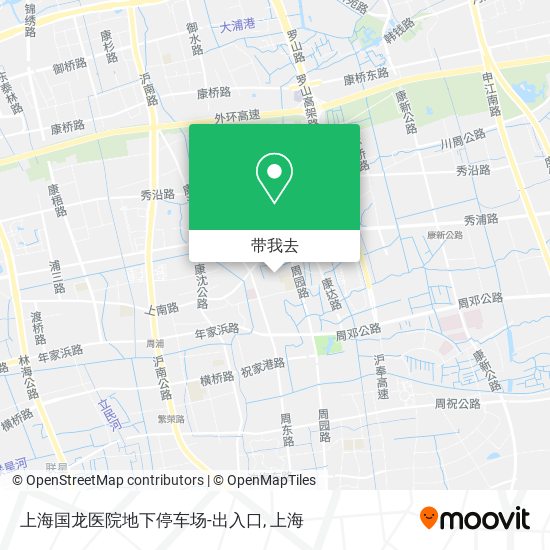 上海国龙医院地下停车场-出入口地图