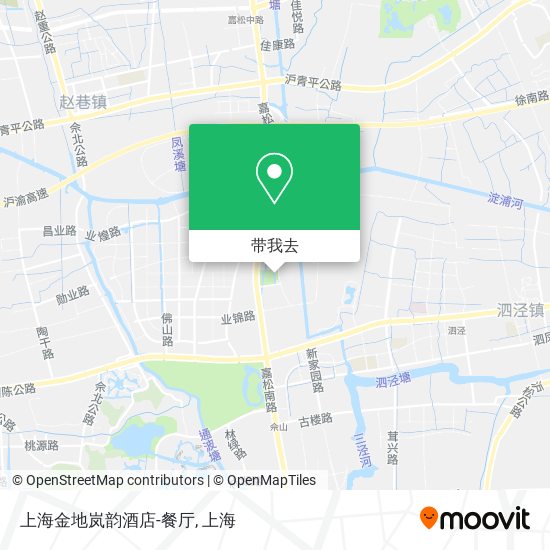 上海金地岚韵酒店-餐厅地图