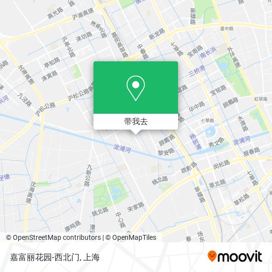 嘉富丽花园-西北门地图