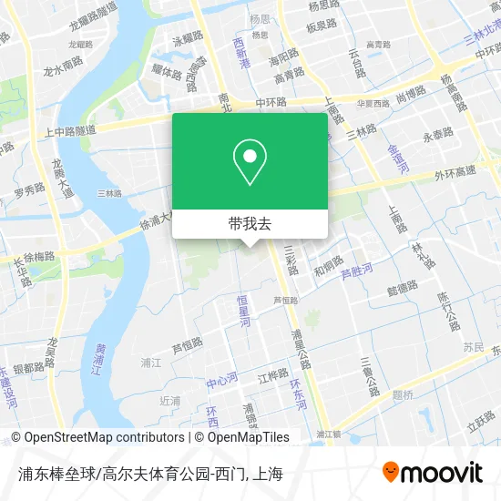 浦东棒垒球/高尔夫体育公园-西门地图
