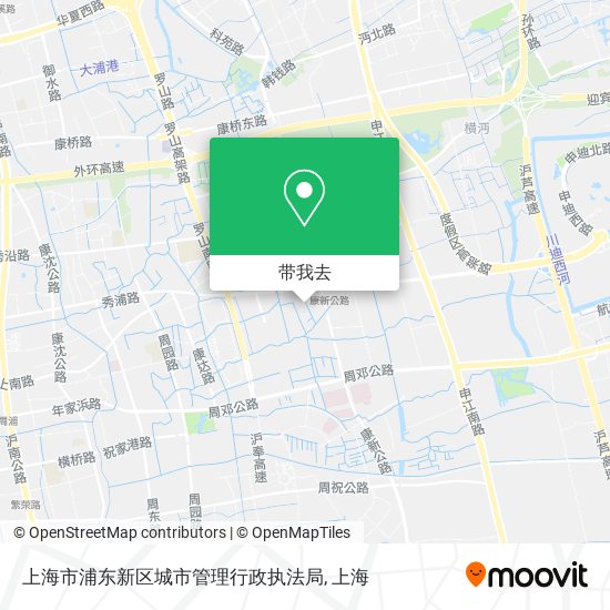 上海市浦东新区城市管理行政执法局地图