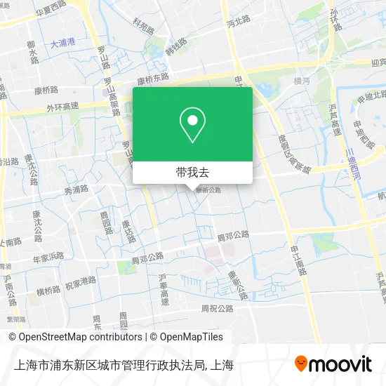 上海市浦东新区城市管理行政执法局地图