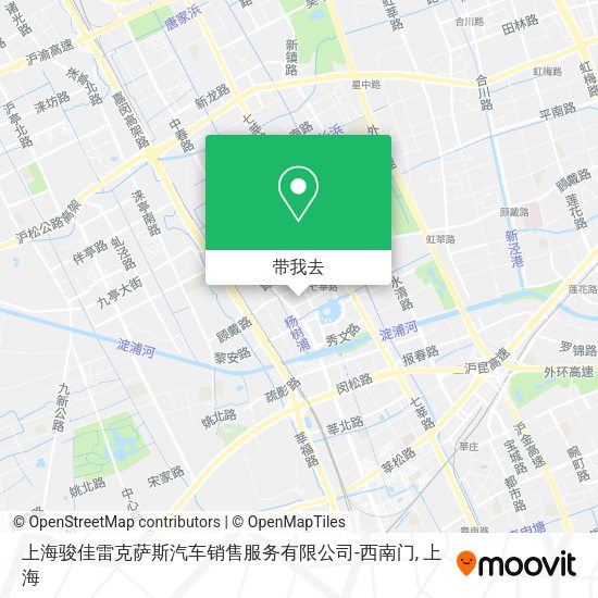 上海骏佳雷克萨斯汽车销售服务有限公司-西南门地图