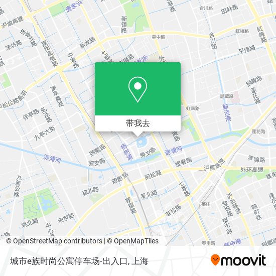 城市e族时尚公寓停车场-出入口地图