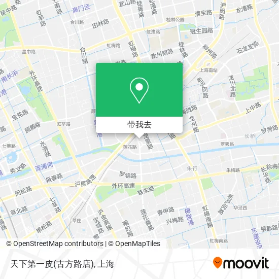 天下第一皮(古方路店)地图