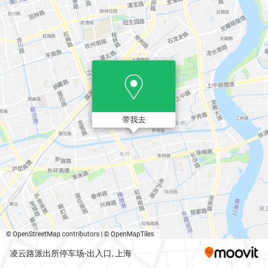 凌云路派出所停车场-出入口地图