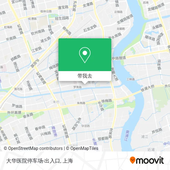 大华医院停车场-出入口地图