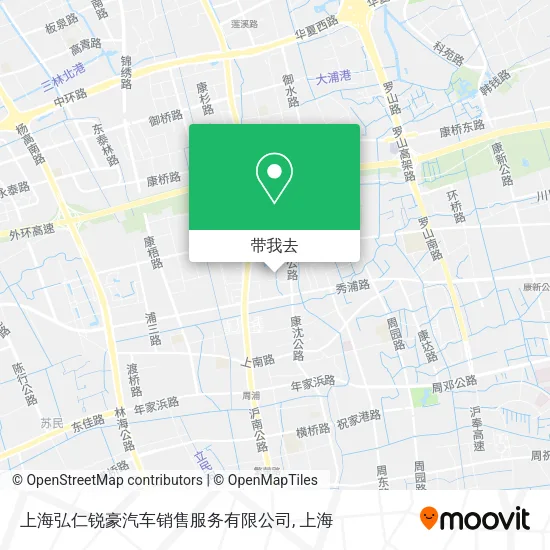上海弘仁锐豪汽车销售服务有限公司地图