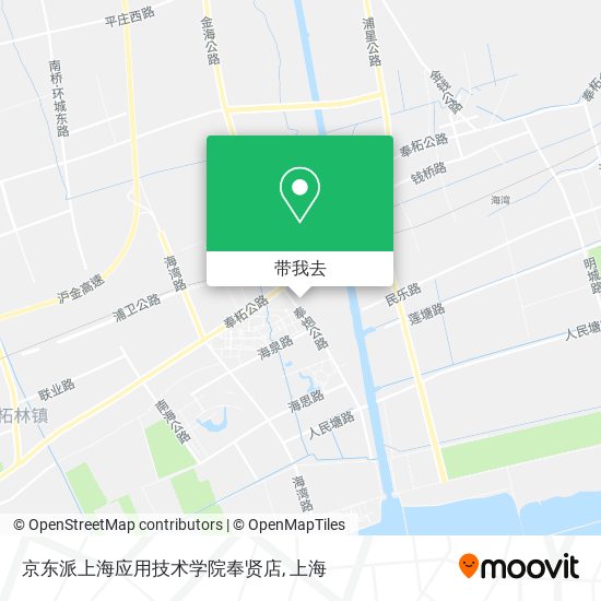 京东派上海应用技术学院奉贤店地图