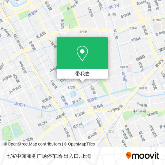 七宝中闻商务广场停车场-出入口地图
