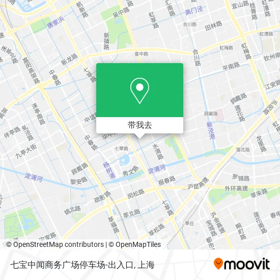 七宝中闻商务广场停车场-出入口地图
