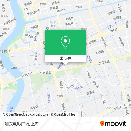 浦东电影广场地图