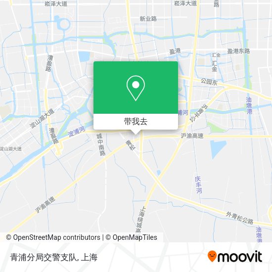青浦分局交警支队地图