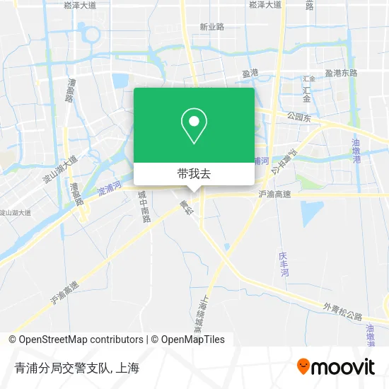 青浦分局交警支队地图