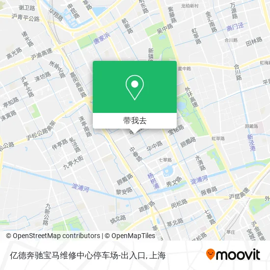 亿德奔驰宝马维修中心停车场-出入口地图