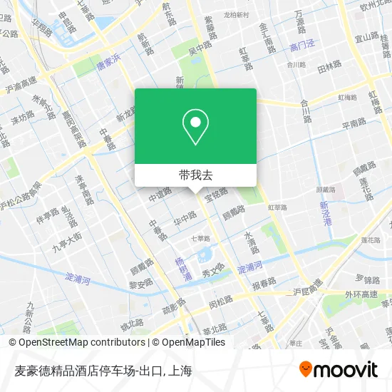 麦豪德精品酒店停车场-出口地图
