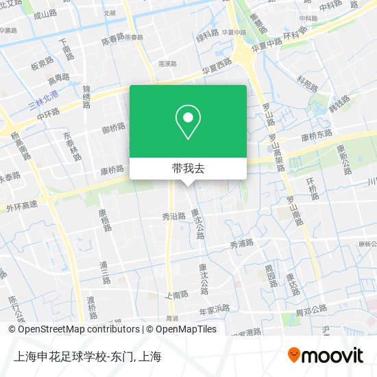 上海申花足球学校-东门地图