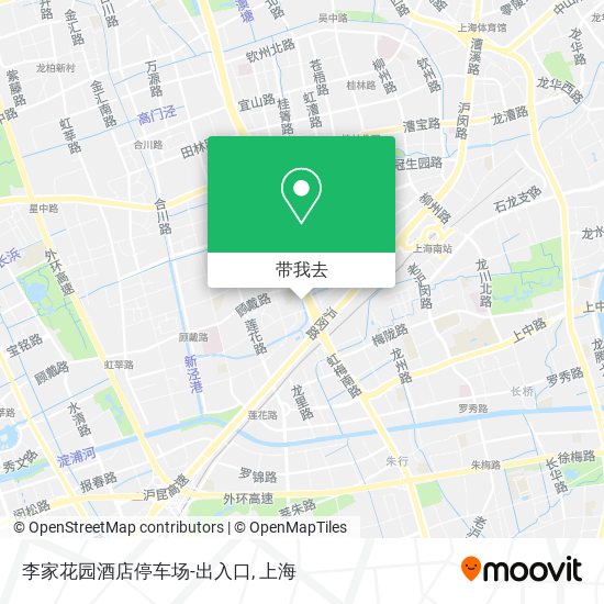 李家花园酒店停车场-出入口地图