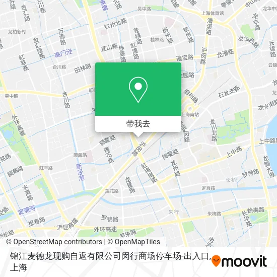 锦江麦德龙现购自返有限公司闵行商场停车场-出入口地图