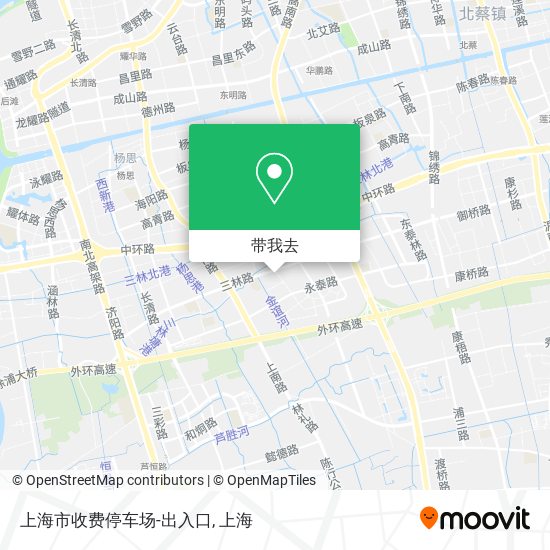 上海市收费停车场-出入口地图