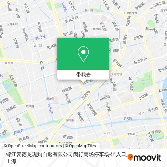 锦江麦德龙现购自返有限公司闵行商场停车场-出入口地图
