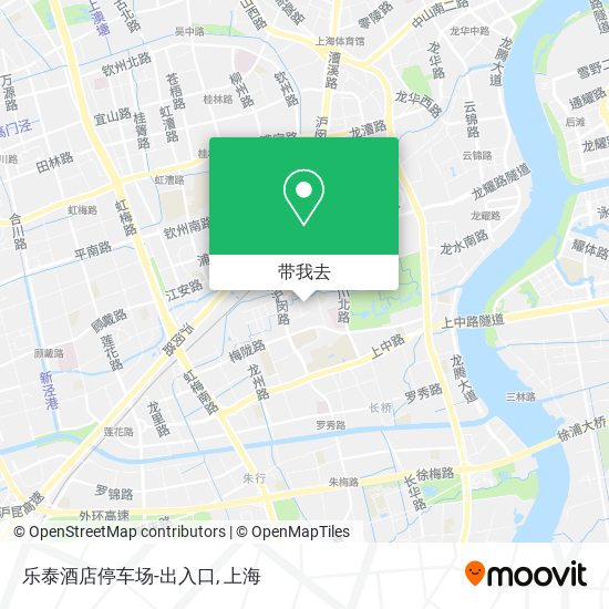 乐泰酒店停车场-出入口地图