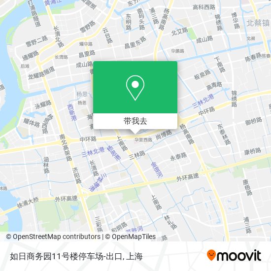 如日商务园11号楼停车场-出口地图