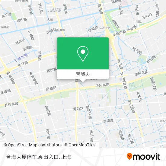台海大厦停车场-出入口地图