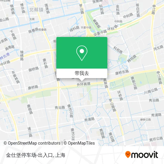 金仕堡停车场-出入口地图